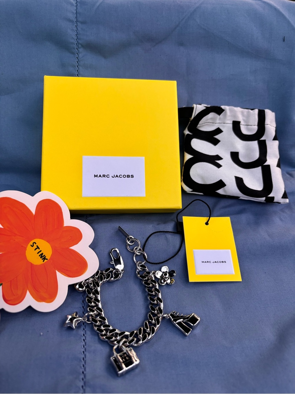 Marc Jacobs Silver-Tone Mini Icon Charm Bracelet with Signature Charms - Picture 4 of 4
